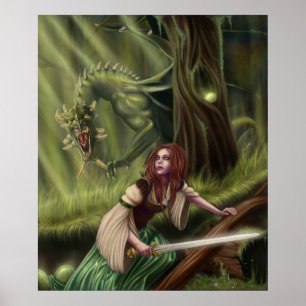 Beware the Woods Canvas Print