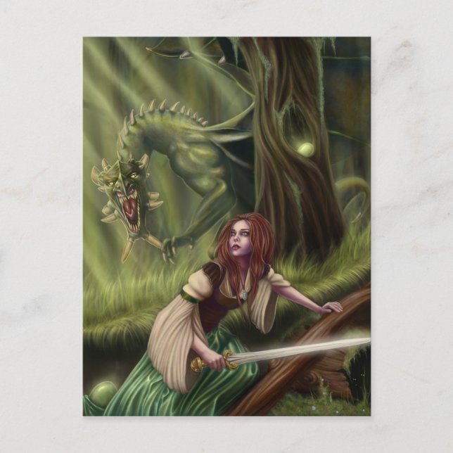 Beware the Woods Postcard (Front)