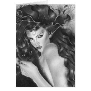 Bewitched Kitty Card