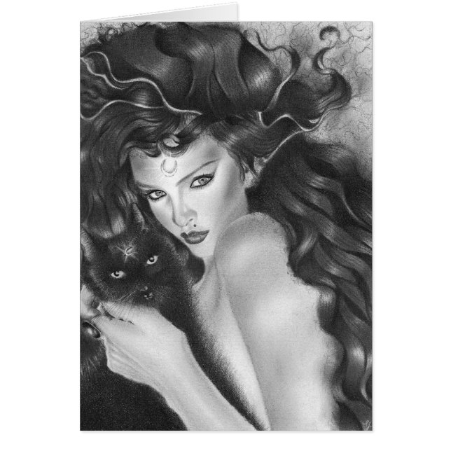 Bewitched Kitty Card (Front)