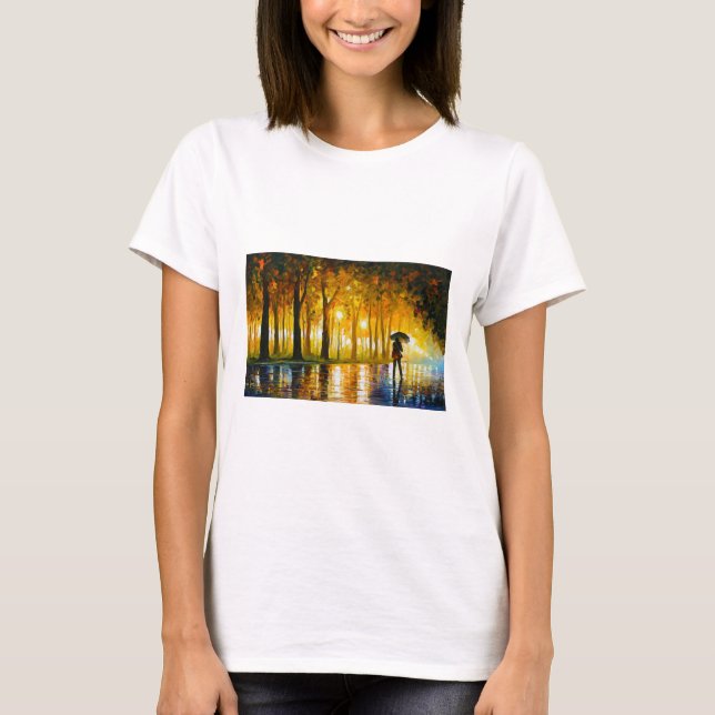 BEWITCHED PARK - Leonid Afremov Baseball ¾ Sleeve  T-Shirt (Front)