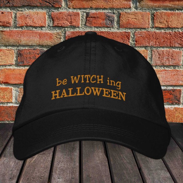 beWITCHing Halloween embroidered trucker hat (Creator Uploaded)