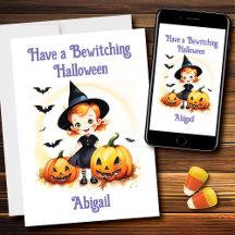 Bewitching Halloween Little Witch Trick or Treat