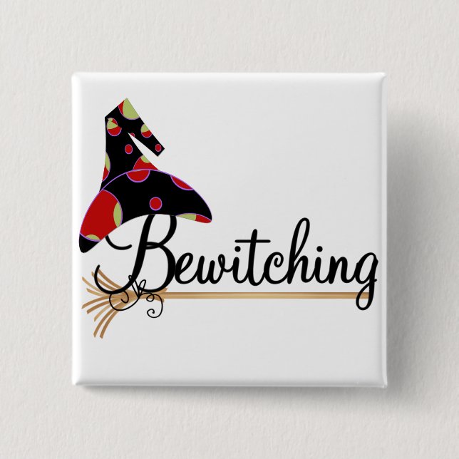 Bewitching Halloween Tshirts and Gifts 15 Cm Square Badge (Front)