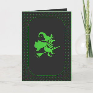 Bewitching Halloween Witch Card