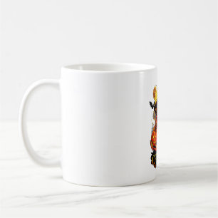 Bewitching Halloween Witch & Jack-O'-Lantern Glow Coffee Mug
