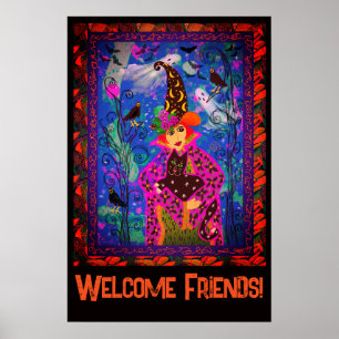 Bewitching Spooky  Halloween Party Décor  Poster
