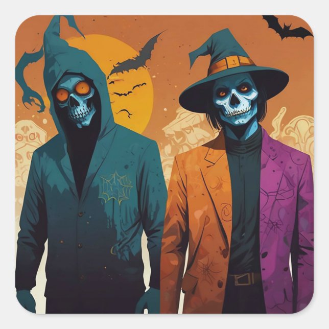 Bewitching Tales of the Occult Square Sticker (Front)