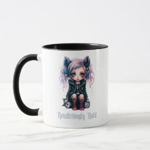 Bewitchingly Bold Gothic Girl Halloween Mug