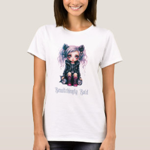 Bewitchingly Bold Gothic Girl Halloween Mug T-Shirt