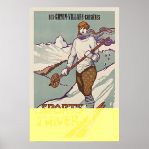 Bex Gryon Villars Chesieres Les Sports d’Hiver Poster