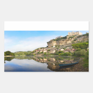Beynac-et-Cazenac and Dordogne rectangular sticker