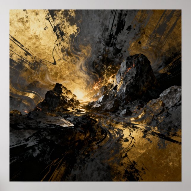 Beyond - AI Fantasy Digital Art Print (Front)