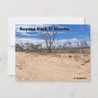 Beyond Back O' Bourke Postcard