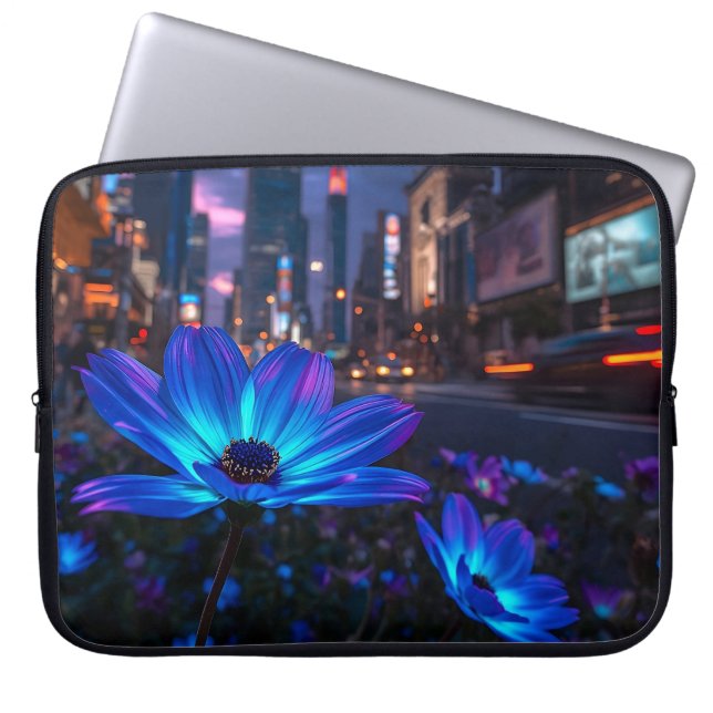 Beyond Bio Blue 15' Laptop Sleeve (Front)