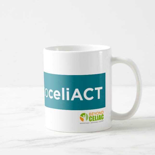 Beyond Celiac #itstimetoCeliACT Mug (Right)