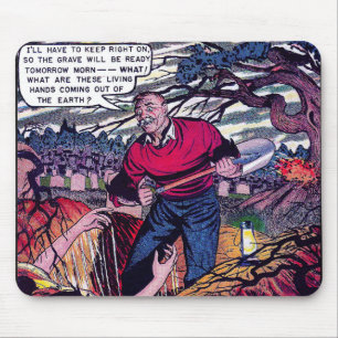 Beyond Hands From The Grave Horror Vintage Comics Mouse Pad