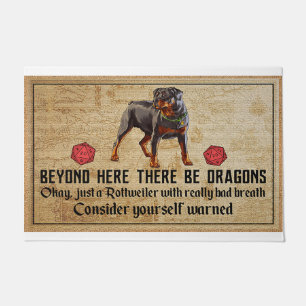 Beyond Here there Be Dragons Doormat
