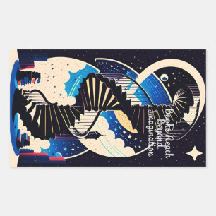 Beyond Imagination Rectangular Sticker
