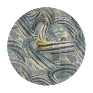 beyond infinity - silver and gold : cutting board