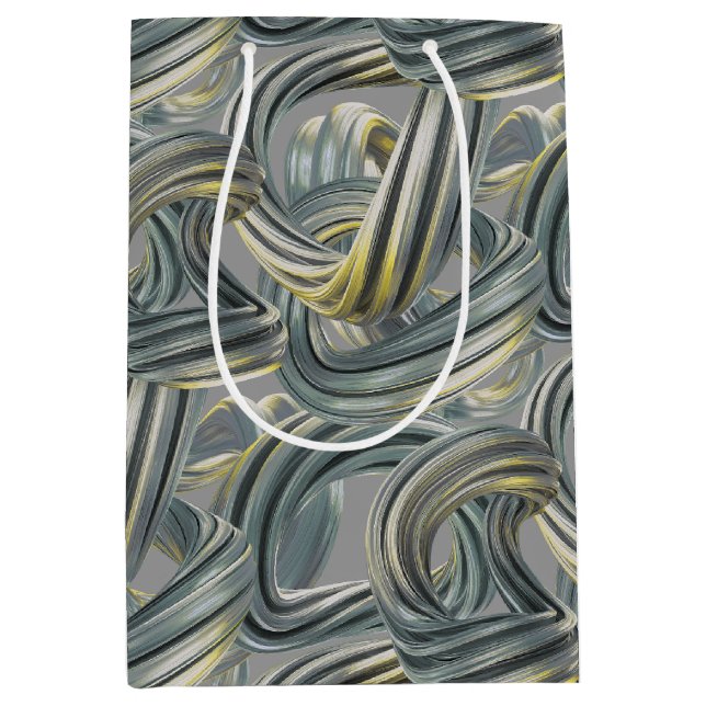 beyond infinity - silver and gold : medium gift bag (Front)