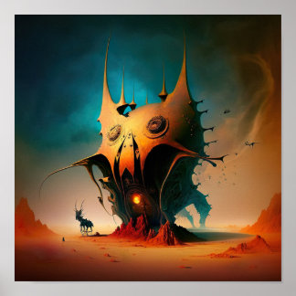 Beyond Reality The Mythical Surrealist Creature Poster