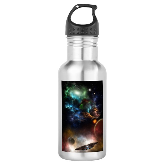 Beyond Space & Time	 Fractal Art 532 Ml Water Bottle (Front)