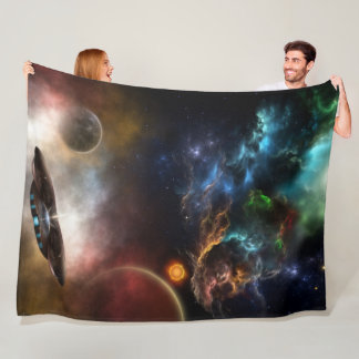 Beyond Space & Time	 Fractal Art Fleece Blanket