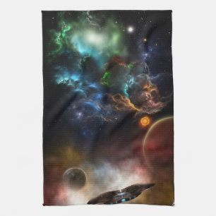 Beyond Space & Time Fractal Art Tea Towel