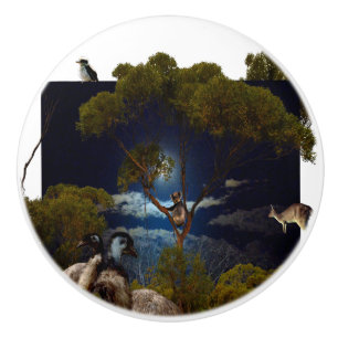 "Beyond the Boundaries: Aussie Animals Unleashed Ceramic Knob