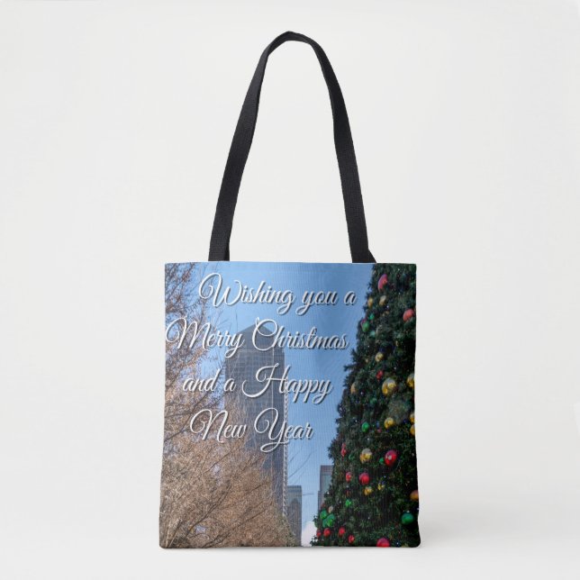Beyond The Dallas Christmas Tree Tote Bag (Front)
