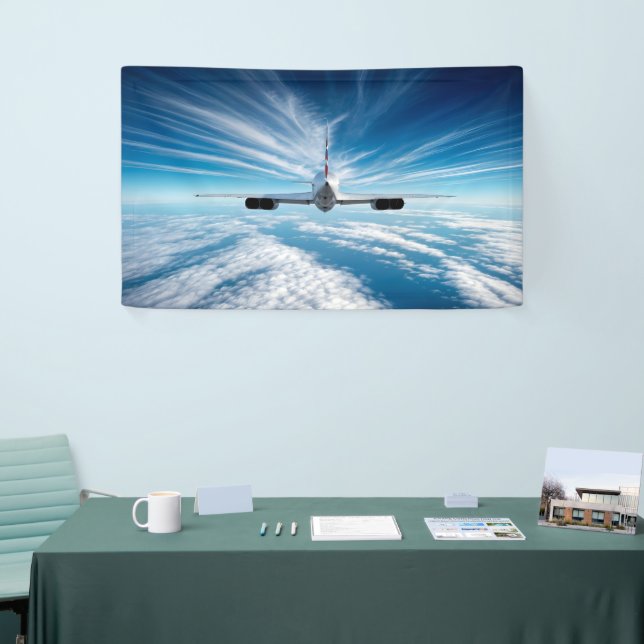 Beyond the Horizon: Concorde from Behind Banner (Tradeshow)