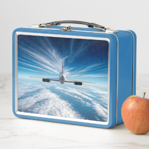 Beyond the Horizon: Concorde from Behind Metal Lunch Box