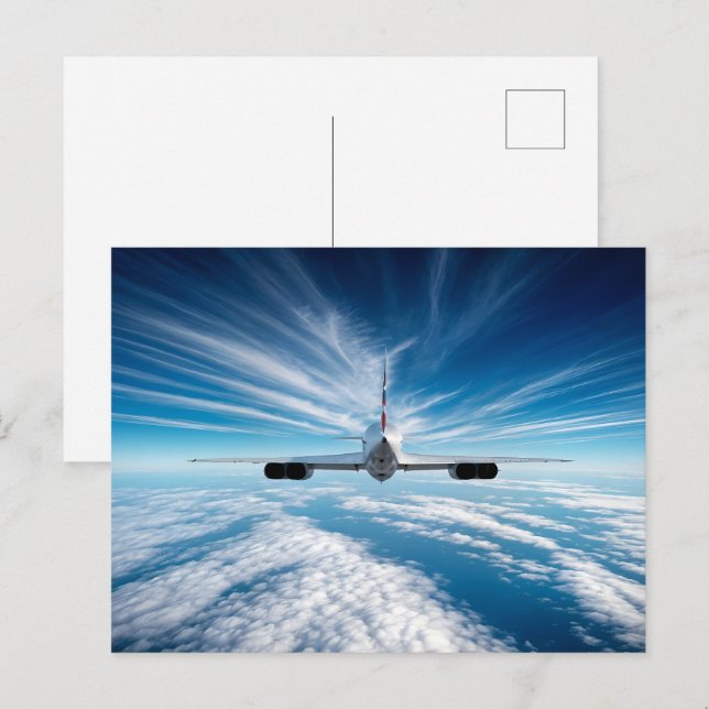 Beyond the Horizon: Concorde from Behind Postcard (Front/Back)