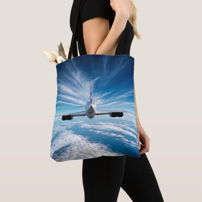 Beyond the Horizon: Concorde from Behind Tote Bag (Close Up)