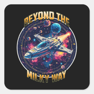 Beyond the Milky Way Square Sticker