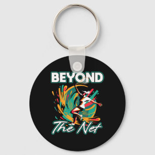 Beyond The Net Badminton Player Athletic Leisurewe Key Ring