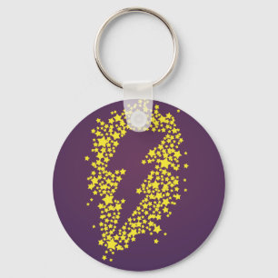 Beyond the stars (Lightning) (Coloured) Key Ring