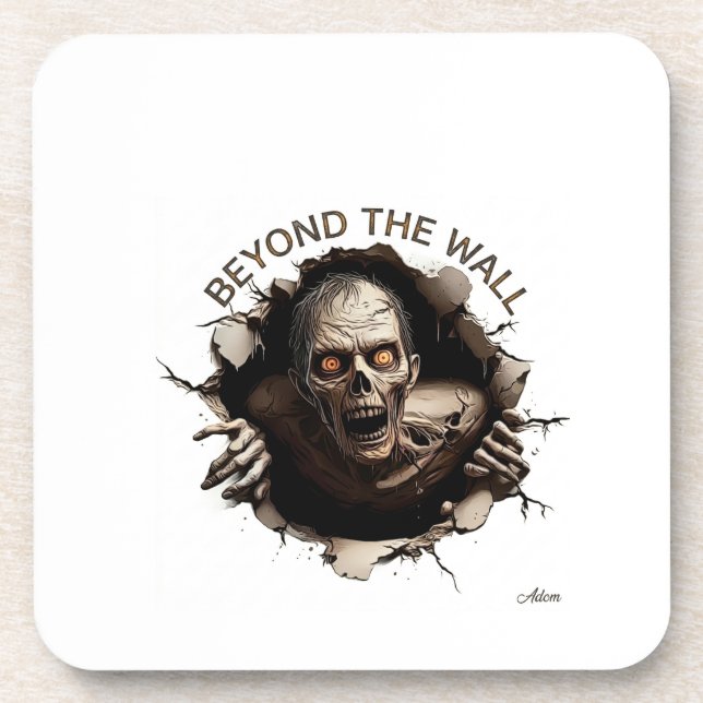 Beyond The Wall Zombie Long Sleeve Coaster (Front)