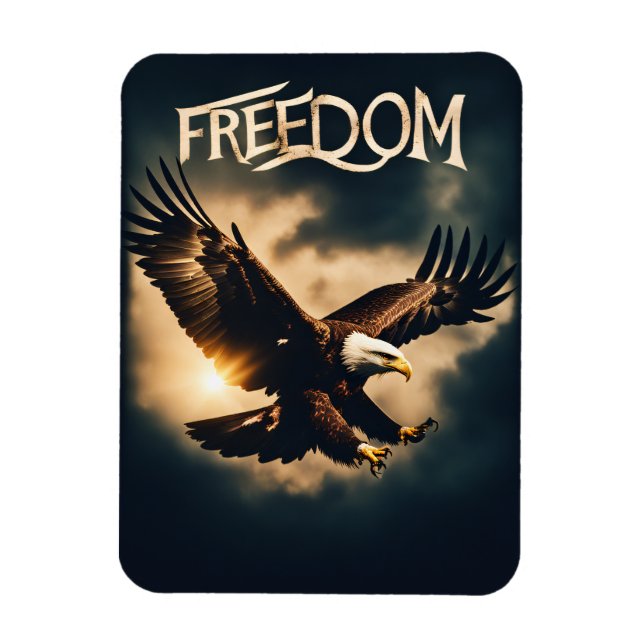 Beyond Wings: Freedom with an Eagle Magnet (Vertical)