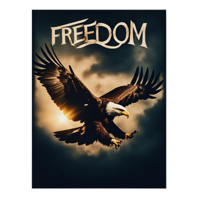 Beyond Wings: Freedom with an Eagle Poster (Front)