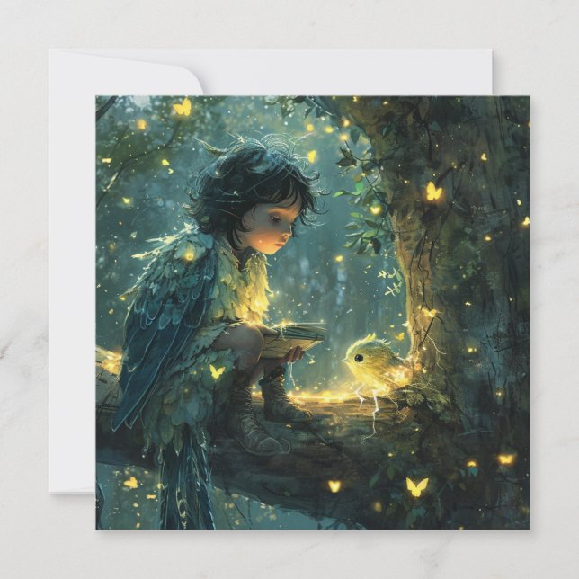 Beyond Words: Express with Whimsical Illustrations Holiday Card (Front)