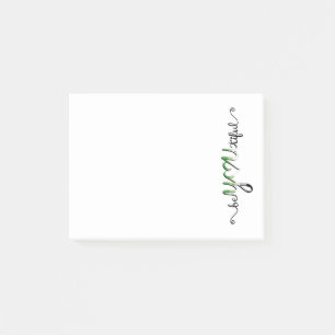 BeYOUtiful Aromantic Aro Pride Flag Lettering Post-it Notes