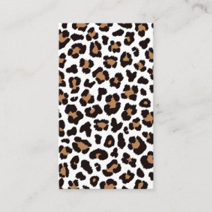 Bezaubernd Elegante Natürliche Leoparden Muster Business Card