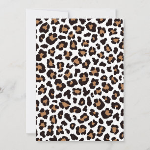 Bezaubernd Elegante Natürliche Leoparden Muster    Invitation