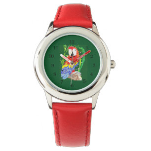 Bezel with Red Hearts Watch Girls & Woman