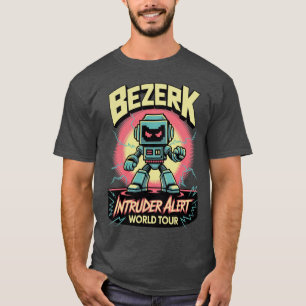 Bezerk Intruder Alert World Tour Retro Arcade  T-Shirt