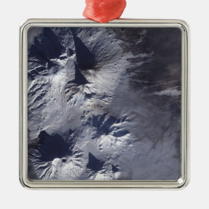 Bezymianny Volcano exhibits a modest plume Metal Tree Decoration