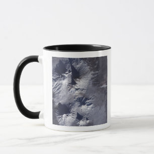 Bezymianny Volcano exhibits a modest plume Mug