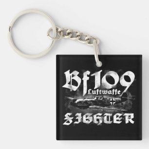 Bf 109 Square (double-sided) Keychain
